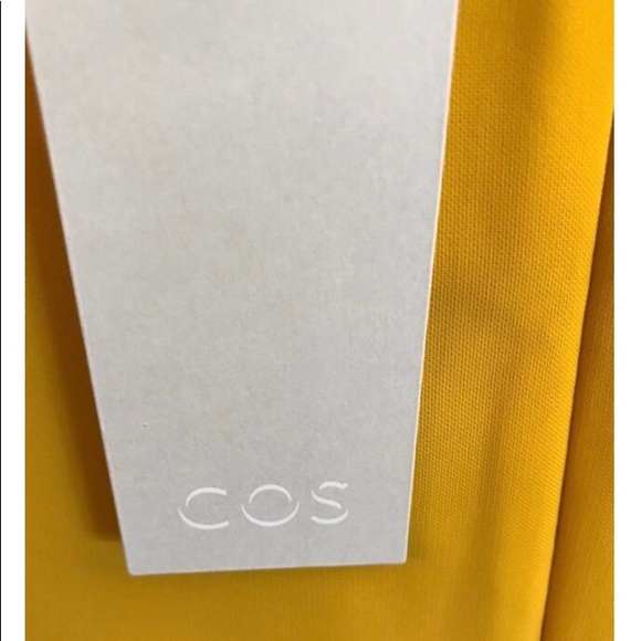 COS Yellow Top with Pleated Hems - Picture 5 of 9